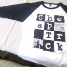 CHEAP TRICK -Checkered 3/4 sleeve Jersey T-shirt ~Never Worn~ M