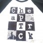 CHEAP TRICK -Checkered 3/4 sleeve Jersey T-shirt ~Never Worn~ M