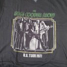 THE ALICE COOPER SHOW - Distressed "US Tour 1971" T-shirt ~Never Worn~ S XXL