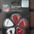 ARIZONA CARDINALS Set of 10 Unused Woodrow Guitar Picks/Plectrums ~Licensed~