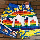 DENVER NUGGETS Mitchell & Ness Jumbotron 2.0 Sublimated Basketball Shorts ~New~