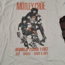 MOTLEY CRUE-Vintage inspired 1983 Tour Licensed Tan T-shirt ~Never Worn~M XL 2XL