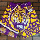 LSU TIGERS Mitchell & Ness Jumbotron 2.0 Basketball Shorts ~New~
