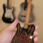 JAMES BURTON - Telecaster Red Paisley Flames Sig 1:4 Scale Replica Guitar ~New~