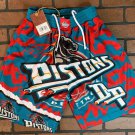 DETROIT PISTONS Mitchell & Ness Jumbotron 2.0 Sublimated Basketball Shorts ~New~