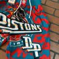 DETROIT PISTONS Mitchell & Ness Jumbotron 2.0 Sublimated Basketball Shorts ~New~