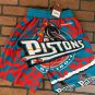 DETROIT PISTONS Mitchell & Ness Jumbotron 2.0 Sublimated Basketball Shorts ~New~