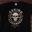 ASKING ALEXANDRIA- From Death to Destiny Skull Bolts Shirt ~Never Worn~ L