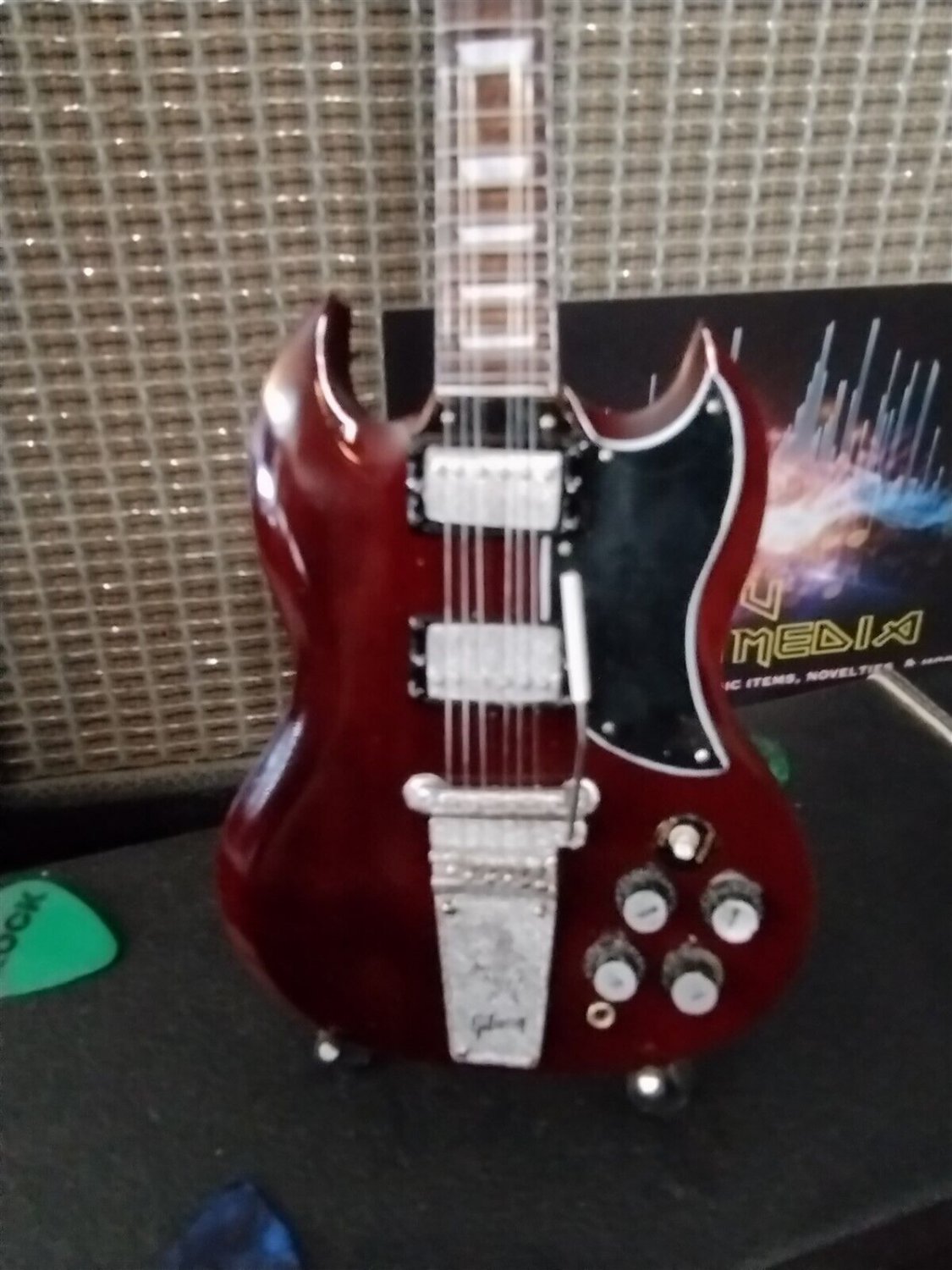 GIBSON 1964 SG Standard Cherry 1:4 Scale Replica Guitar ~Axe Heaven~