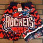 HOUSTON ROCKETS Mitchell & Ness Jumbotron 2.0 Sublimated Basketball Shorts ~New~