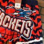 HOUSTON ROCKETS Mitchell & Ness Jumbotron 2.0 Sublimated Basketball Shorts ~New~