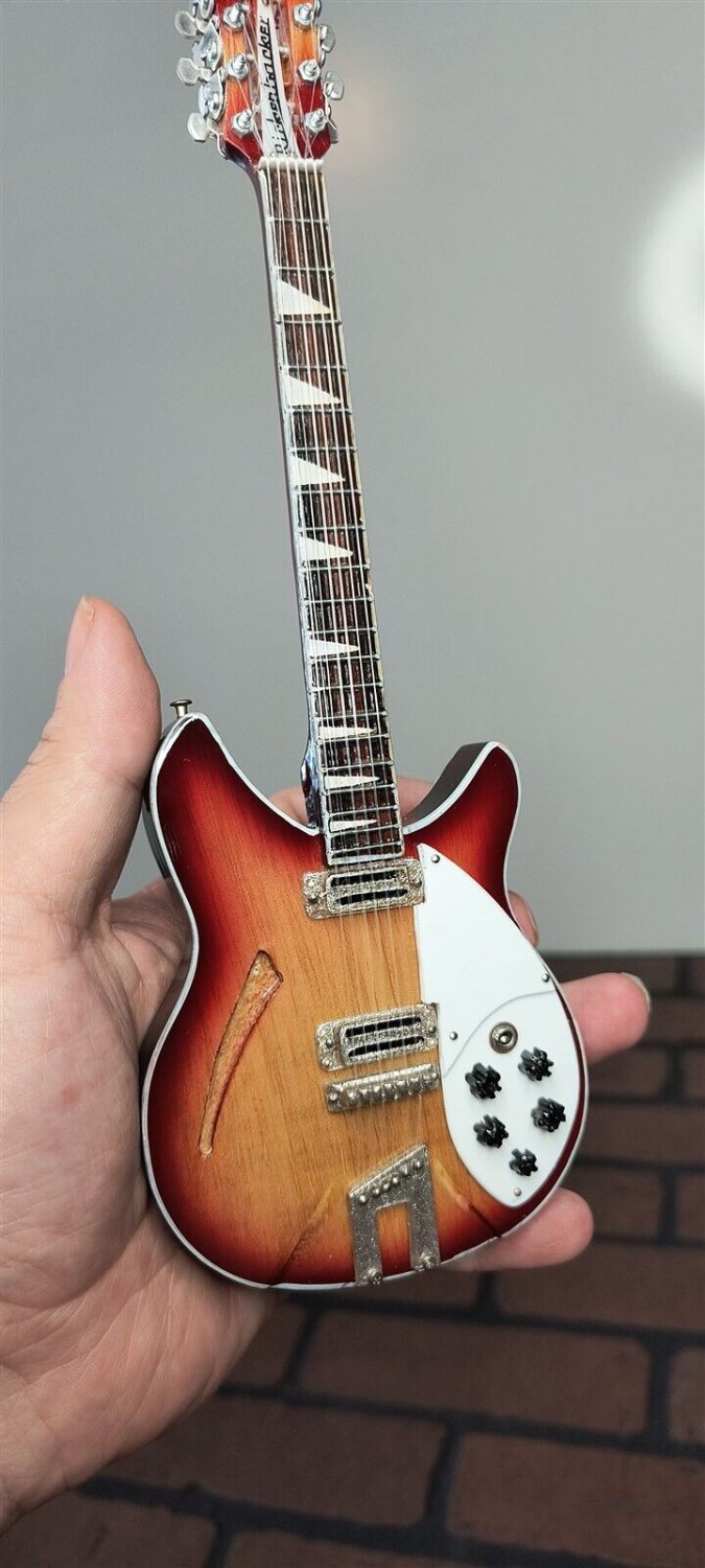 12 String Fire Sunburst 1:4 Scale Replica Guitar ~Axe Heaven~