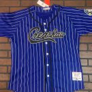 CRENSHAW Victory Lap Blue Pinstripe Headgear Classics Baseball Jersey ~New~XL