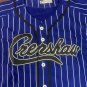 CRENSHAW Victory Lap Blue Pinstripe Headgear Classics Baseball Jersey ~New~XL