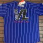 CRENSHAW Victory Lap Blue Pinstripe Headgear Classics Baseball Jersey ~New~XL