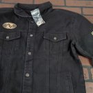 AT THE DRIVE IN - 2014 Hyena Black Denim Button-Up Jacket ~Brand New~ M L