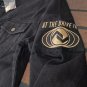 AT THE DRIVE IN - 2014 Hyena Black Denim Button-Up Jacket ~Brand New~ M L