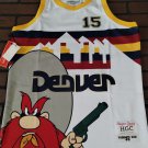 YOSEMITE SAM / DENVER White Headgear Classics Basketball Jersey ~Never Worn~ M
