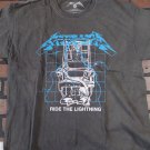 METALLICA - Distressed 2022 Ride The Lightning Men's T-shirt ~Never Worn~ S M