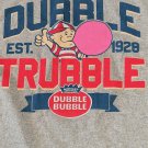 DUBBLE TRUBBLE Bubble Gum w/ Pud-2019 Gray T-shirt ~Licensed /Never Worn~ M L XL