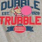 DUBBLE TRUBBLE Bubble Gum w/ Pud-2019 Gray T-shirt ~Licensed /Never Worn~ M L XL