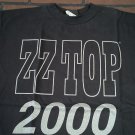 ZZ TOP - 1999 Vintage Millennium Tour Silver Glitter T-shirt ~ L