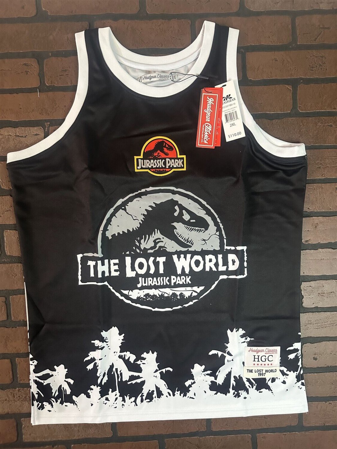 JURRASIC PARK Lost World Headgear Classics Basketball Jersey ~Never Worn~ 2XL