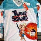 TUNE SQUAD Lola Bunny Headgear Classics Hockey Teal Jersey ~Never Worn~ M L XL