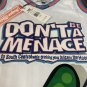 DON'T BE A MENACE TO SOCIETY White Headgear Classics Basketball Jersey ~New~ 3XL
