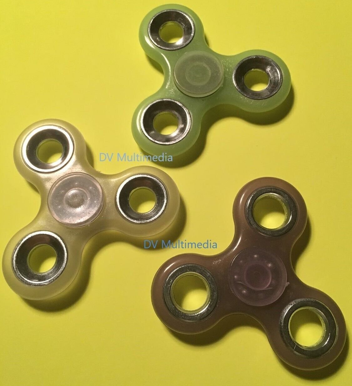 Fidget Spinners! Glow in the Dark! 3 in / 7 ball bearings