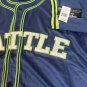 SEATTLE Blue and Green Embroidered Button-Up Baseball Jersey ~Never Worn~ M-2XL