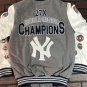NEW YORK YANKEES G-III 27X World Series Varsity Jacket~Faux Leather Sleeved~