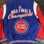 DETROIT PISTONS G-IIl 3X NBA Finals Champs Varsity Jacket~Never Worn~M L XL 2XL