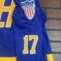 SLAPSHOT Chiefs (Hanson) Headgear Classics Hockey Blue Jersey ~Never Worn~ XL