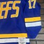 SLAPSHOT Chiefs (Hanson) Headgear Classics Hockey Blue Jersey ~Never Worn~ XL