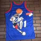 BUGS BUNNY TUNESQUAD Blue Headgear Classics Basketball Jersey ~Never Worn~ L