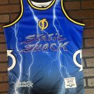 STATIC SHOCK Blue Lightening Headgear Classics Basketball Jersey ~Never Worn~ M