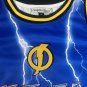 STATIC SHOCK Blue Lightening Headgear Classics Basketball Jersey ~Never Worn~ M