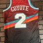 WILE E COYOTE/SAN ANTONIO Red Headgear Classics Basketball Jersey ~New~ S M XL