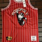 MONOPOLY Red Headgear Classics Basketball Jersey ~Never Worn~ L