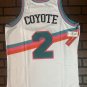 WILE E COYOTE/SAN ANTONIO White Headgear Classics Basketball Jersey~New~XL 2XL