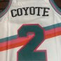 WILE E COYOTE/SAN ANTONIO White Headgear Classics Basketball Jersey~New~XL 2XL