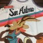 WILE E COYOTE/SAN ANTONIO White Headgear Classics Basketball Jersey~New~XL 2XL