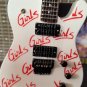 MICK MARS - Signature White Girls x3 1:4 Scale Replica Guitar ~Axe Heaven~