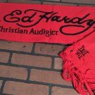 ED HARDY by Christian Audigier-2000s Vintage Red Tiger Scarf~NEVER WORN~