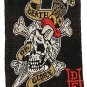ED HARDY by Christian Audigier-2000s Death Or Glory Vtg Black Scarf~NEVER WORN~