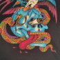 ED HARDY by Christian Audigier- Vtg Black Sleeveless Pullover Vest~NEW~M-2XL