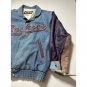 Colorado Rockies Vintage Denim Jacket with Leather Sleeves