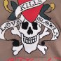 ED HARDY -Christian Audigier Love Kills Slowly Zip-Up Heather Sweater ~VTG~M-2XL