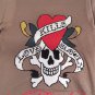 ED HARDY -Christian Audigier Love Kills Slowly Zip-Up Heather Sweater ~VTG~M-2XL